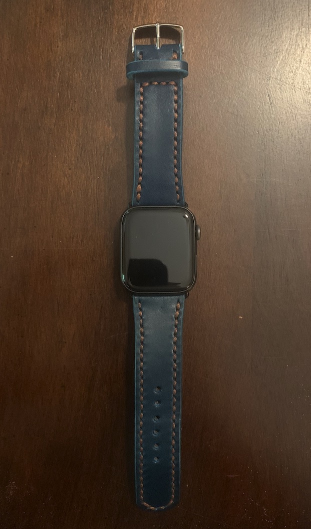 Handmade leather watch band