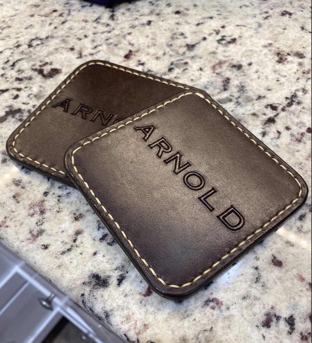 Handmade leather padfolio