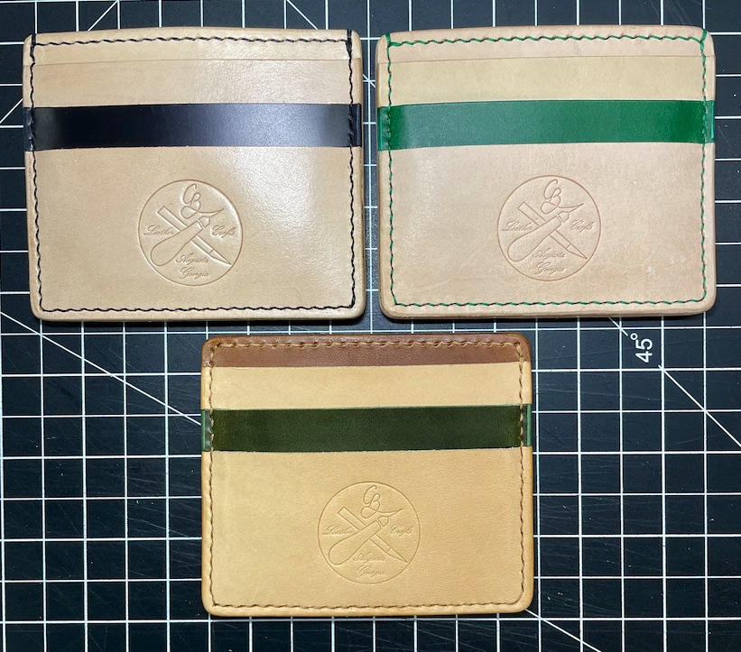 Minimalist leather card holders