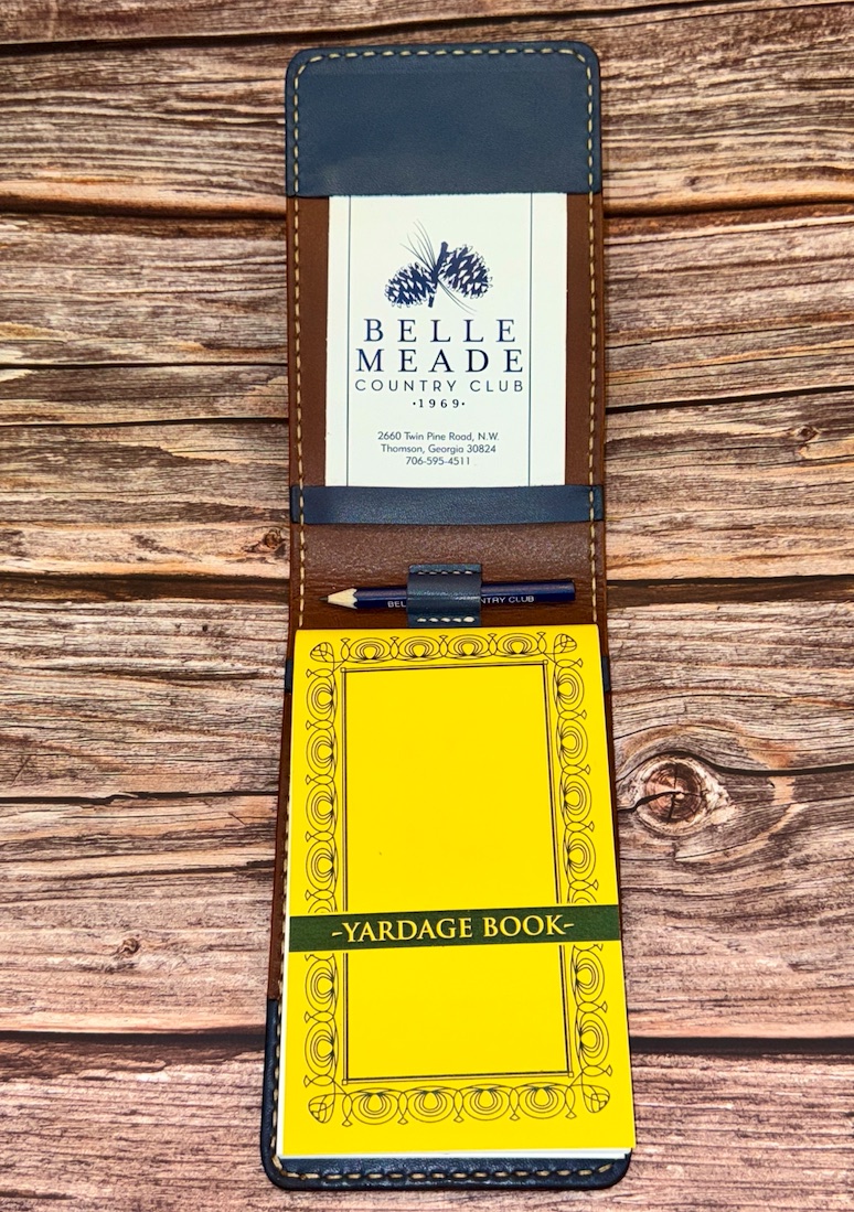 Leather yardage book cover